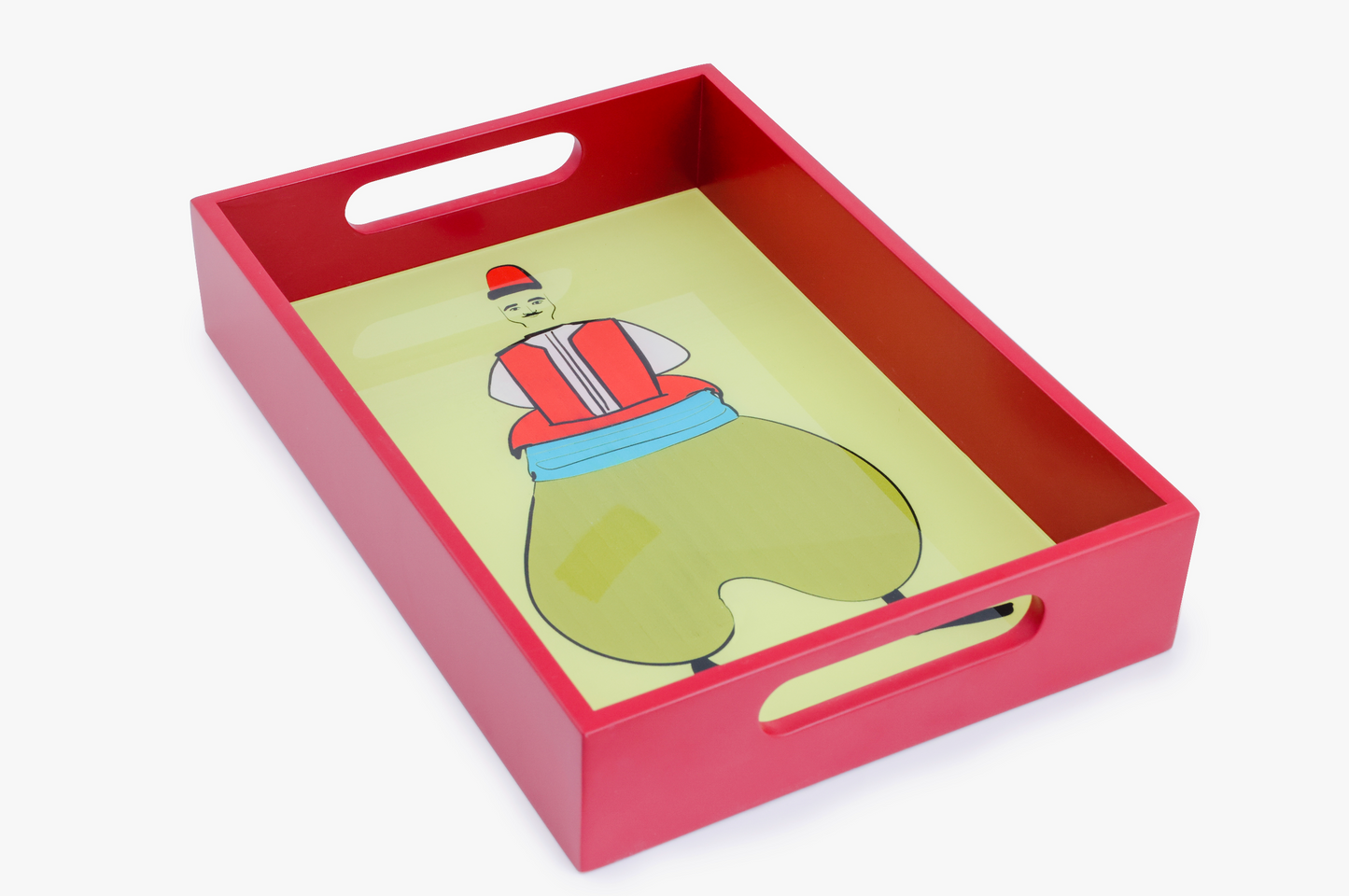 Trays with Lebanese Folkloric Motifs