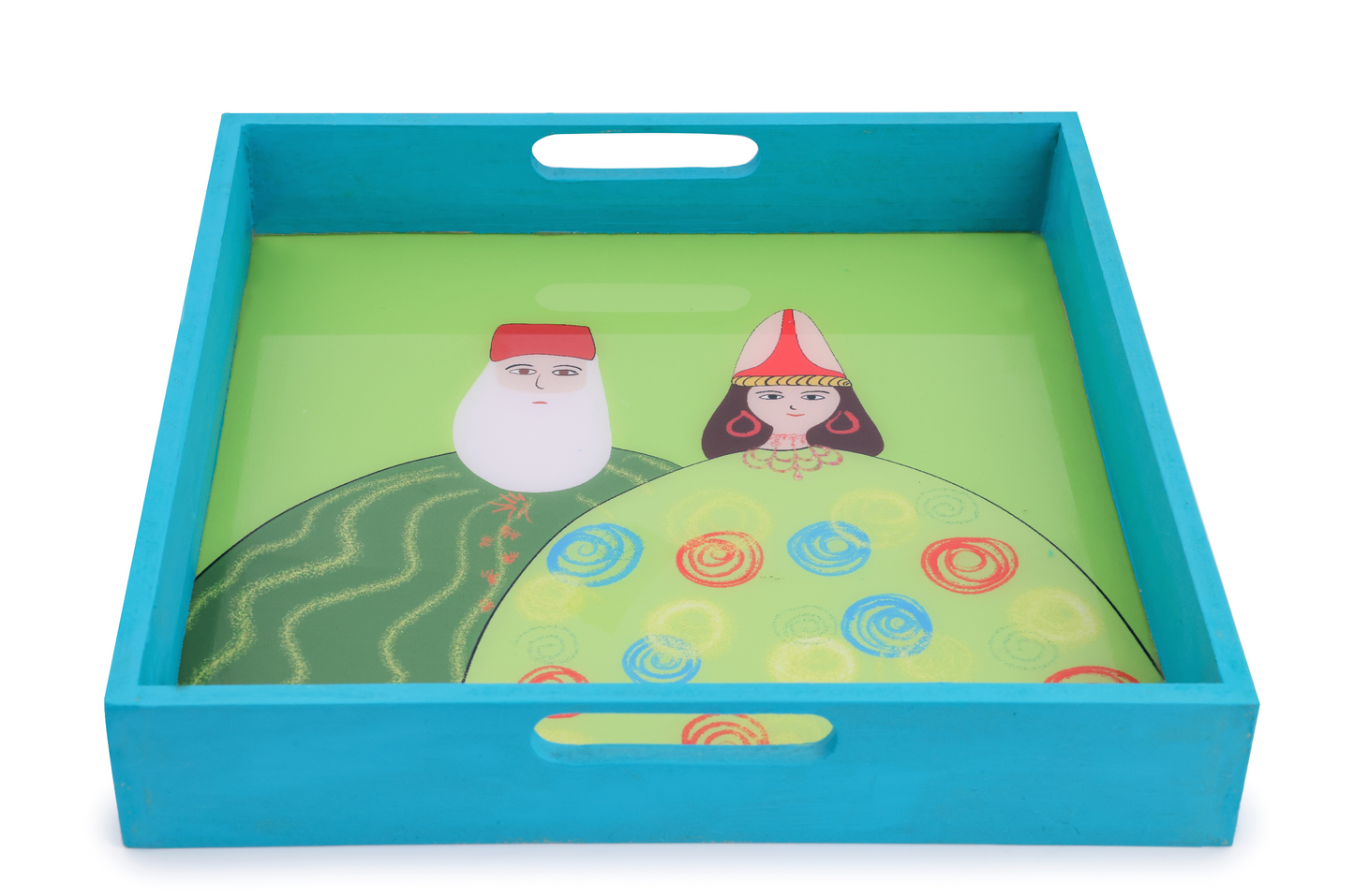 Trays with Lebanese Folkloric Motifs